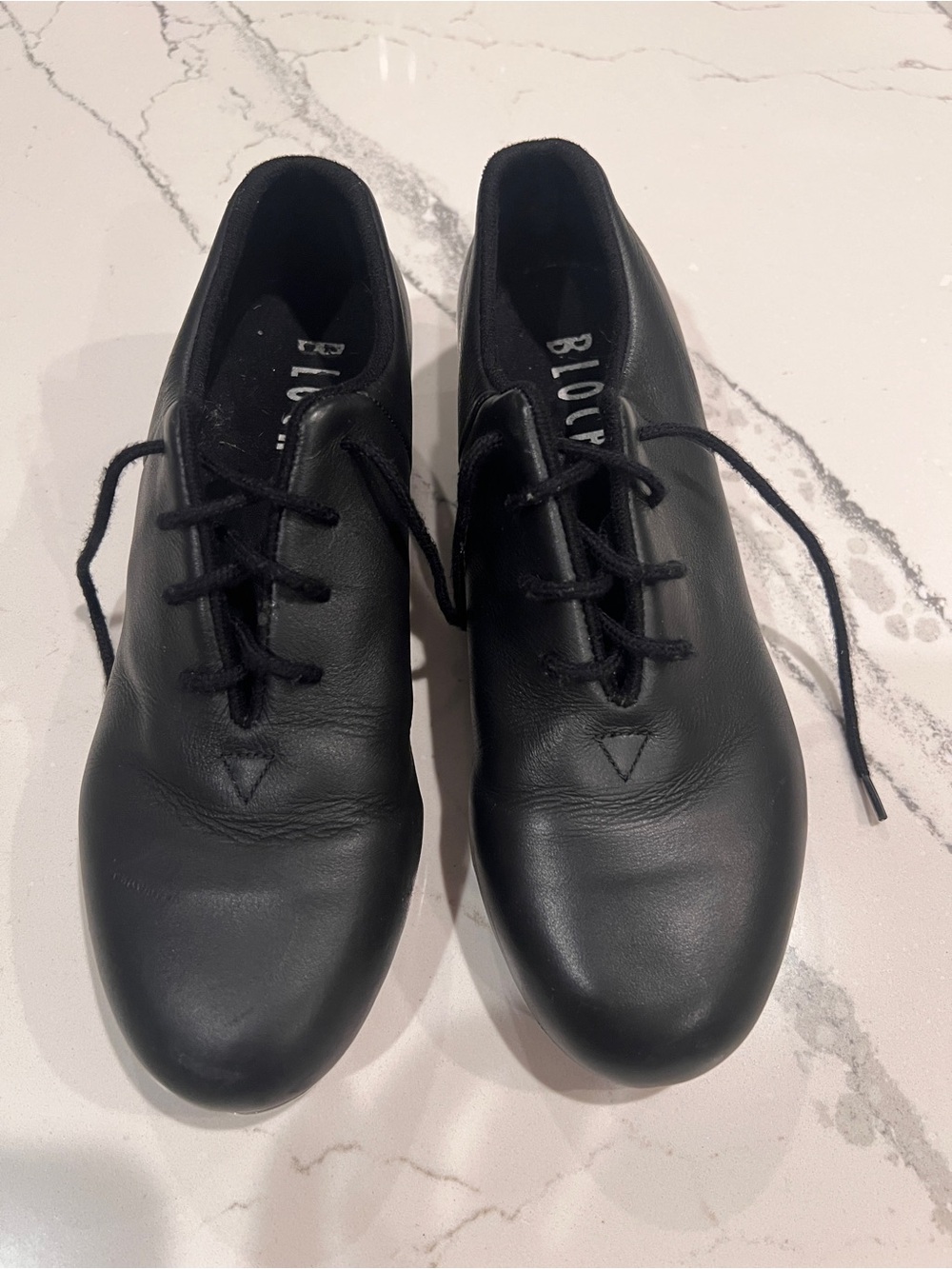 Bloch Ladies Tap-Flex Black Leather Tap Shoes with Split Sole S0388L size 4.5
